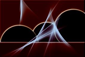 Brown Background Circle Rays
