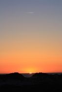 Denmark Spring Sunset Sky Red
