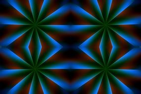 blue red geometric pattern