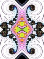 symmetrical fractal drawing