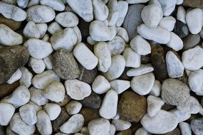 Stones White Grey Parble Beach