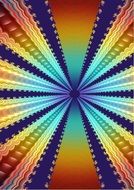 Fractal Background Blue Color