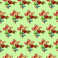 light green background with christmas bells