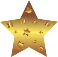 Star Gold Stars Pattern
