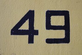 Numbers Texture Yellow