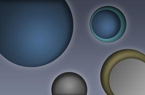 colored circles on a light background