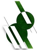 white stripes on green balls