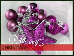 Christmas card with Christmas toys