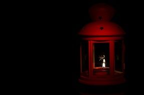 romantic red candle lantern