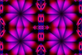 neon purple symmetrical pattern
