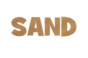 Sand Lettering Texture Stones