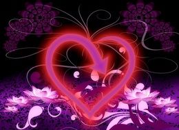 clipart of creative background with heart