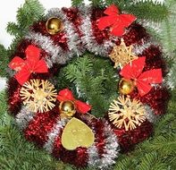 Christmas Wreath Poinsettia