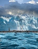 Iceberg Background Blue