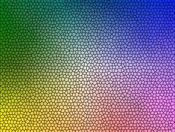 rainbow digital mosaic