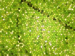 digital mosaic in green colors