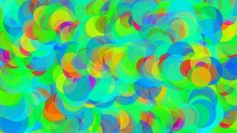 background with repeating colorful circles