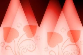 Background Abstract Floral Red