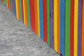 Wallpaper Colorful Fence Color