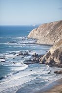 landscape of pacific coastline