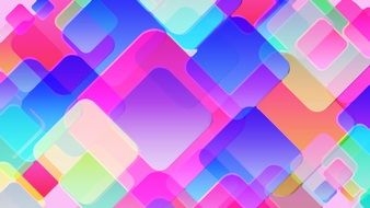 background of colored transparent squares