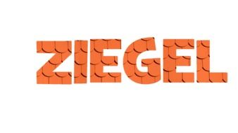 Brick Font Lettering Orange