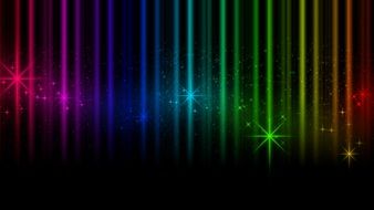 Black Rainbow Background