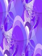 purple abstract ovals