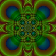 background with green brown geometric pattern
