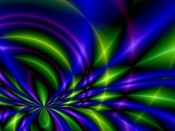 blue and green pattern on background