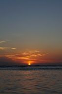 landscape of charming sunset