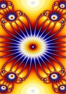 Fractal Background Yellow Orange