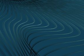 geometric lines on blue background
