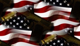 Background Usa Flag Weapon