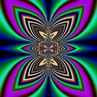 symmetrical digital pattern