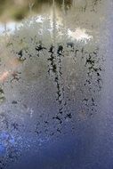 background with frozen window