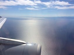 Aircraft Sky Fly Clouds Blue