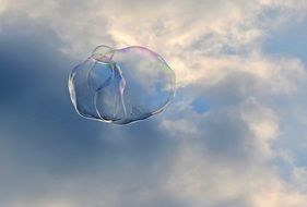 Soap Bubble Sky Shimmer Float
