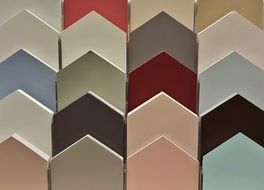 colored triangular boards