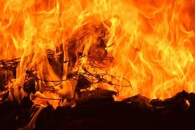 wallpaper with dangerous fireplace