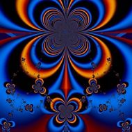 creative blue yellow artwork
