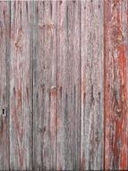 Door Old Wood Slats Red Old