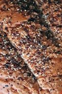 fresh bread with sesame seeds