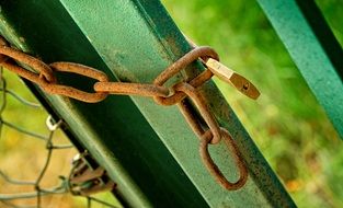 Fence Chain Padlock Capping