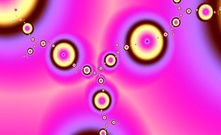 fractal circles on a colorful background