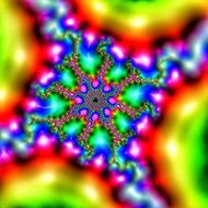 fractal rainbow design