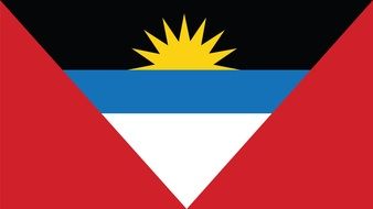 flag with the setting sun