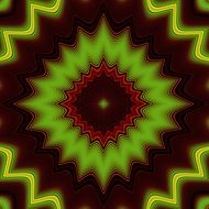 green brown fractal design