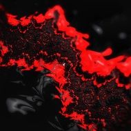 red and black fractal wallpaper