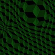 pattern with green cubes